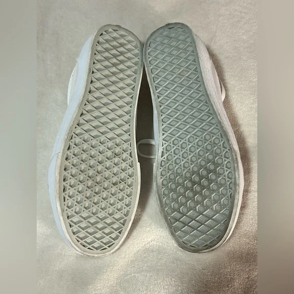 Vans white skate shoes women's 8.5 Men's 7 lace summer casual - Picture 7 of 7